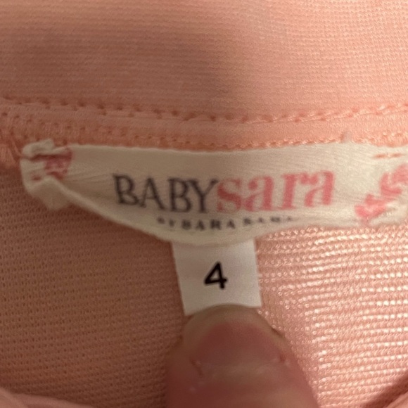Baby Sara Pink Rosette dress - Picture 2 of 6